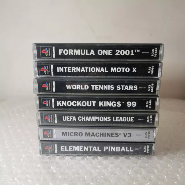 Lotto 7 giochi ORIGINALI PS1 Playstation 1 Italiano Multilingua Pal Testati