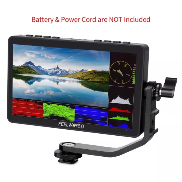 FEELWORLD F5 Pro V4 6 inch DSLR Field Monitor Touch Screen 4K HDMI 3D LUT Type-C