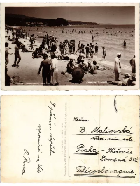 CPA AK VARNA Beach View BULGARIA (407053)