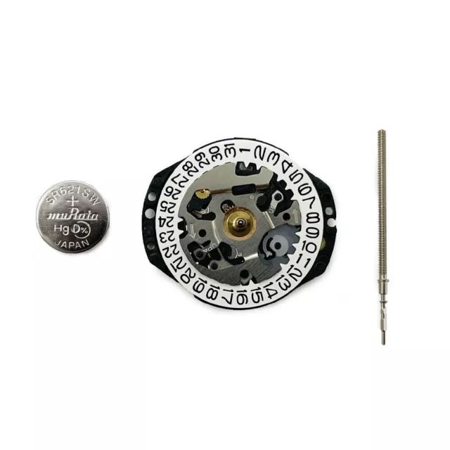 Hattori VX82 at 6 O'Clock Seiko Quartz Watch Movement, Height 1