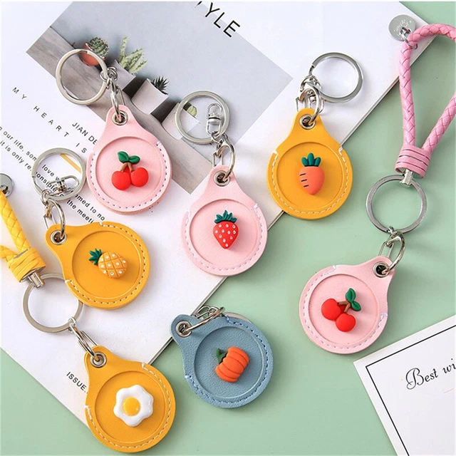 Cute PU Leather Keychain Protective Case Door Lock Access Card Bag Key Tag  GAIR
