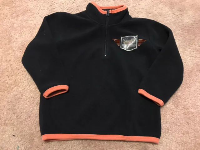 HARLEY DAVIDSON YOUTH 3T Black & Orange 1/4 Zip Fleece Pullover $3.99 ...