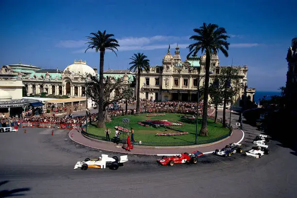 Monaco Grand Prix, Peter Revson and Arturo Merzario in actio - 1973 Old Photo