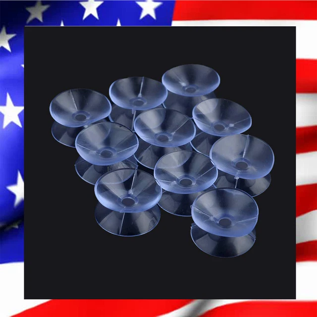 Ventouses Double Face Transparentes 20mm - Antidérapantes Pour Table Verre, Miroir, Fenêtre