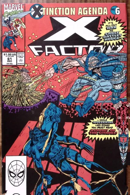 1990 X-Factor 61 Dec X-Tinction Agenda Part 6  Marvel Comics Exc Z3858