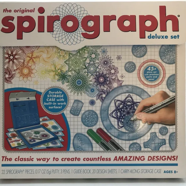 Spirograph — Deluxe Set — Art Drawing Kit — The Classic Way to Multi-Colored