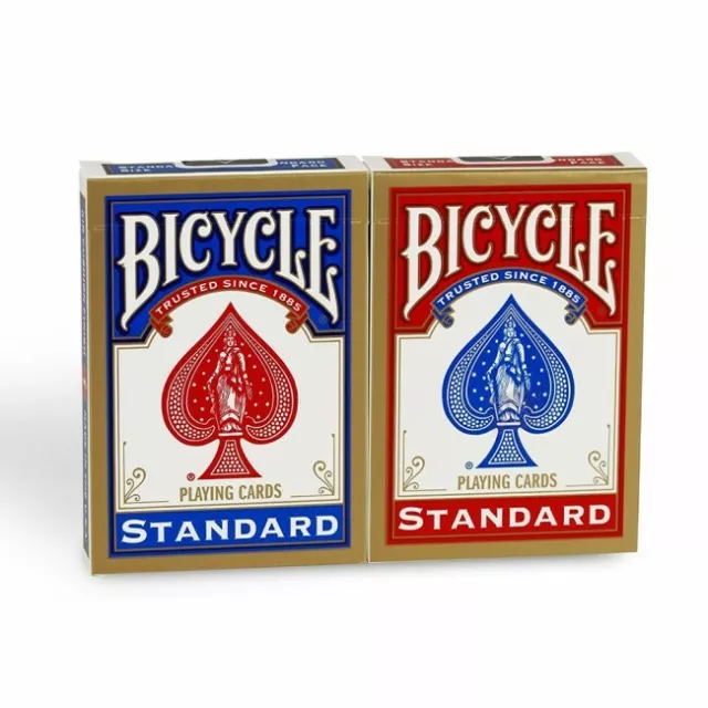 2x Mazzo di Carte BICYCLE dorso Blu Rosso da gioco Francesi POKER Professionali