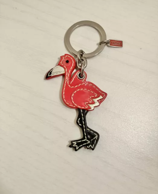 Coach flamingo keychain on sale