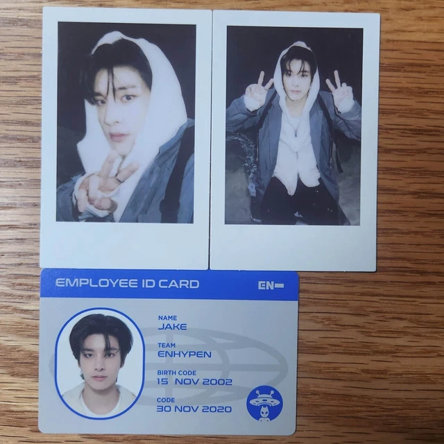 JAY OFFICIAL ID Card & Instant Photo 2pcs Enhypen 2024 Ggu
