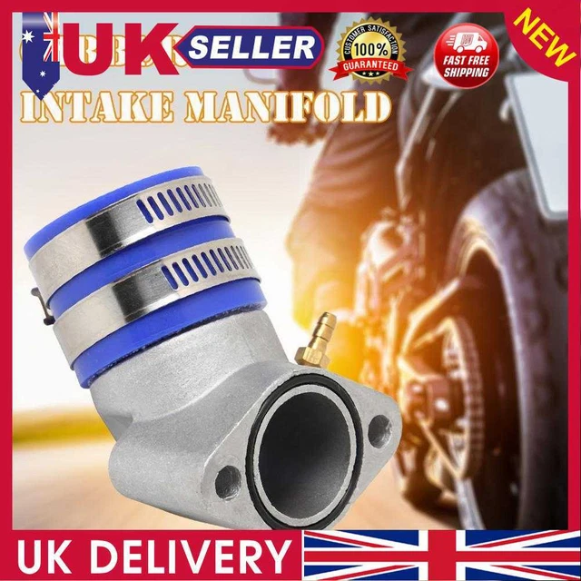 Aluminum Carburetor Frosted Intake Pipe Adapter Manifold Interface Boot for ATV
