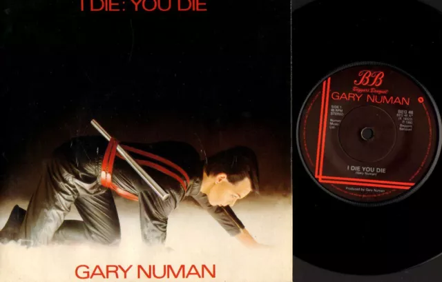 GARY NUMAN i die: you die/down in the park (uk 1980) 7" PS EX/VG BEG 46 synth