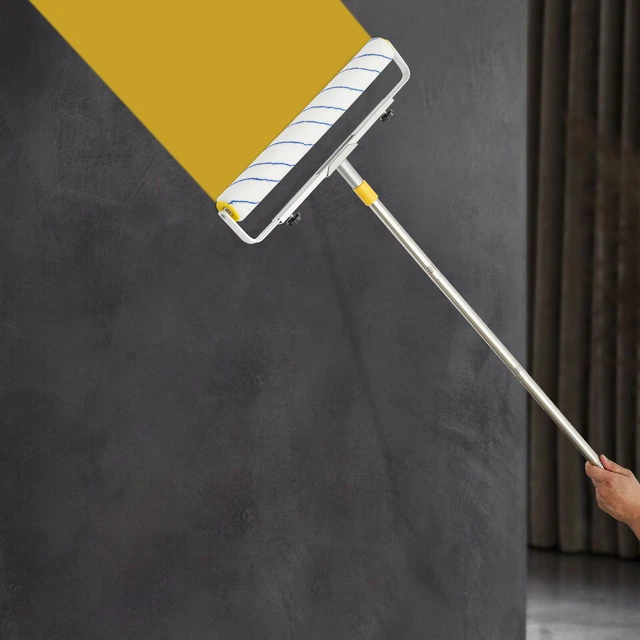 LARGE PAINT ROLLER Adjustable Roller Frame Extension Pole Nylon Roller