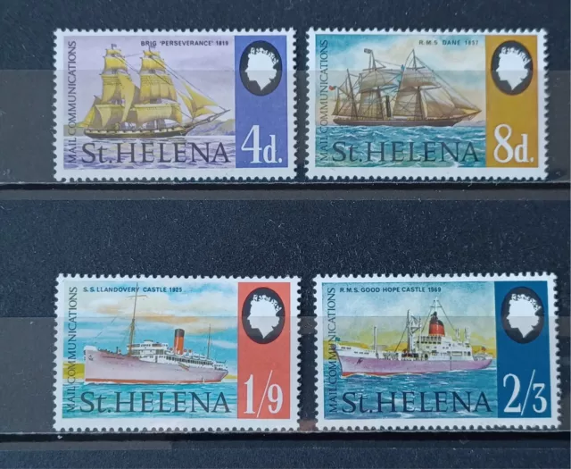 STE HELENE 1969   lot 4 timbres neufs avec charnière Y&T# 210 à 213