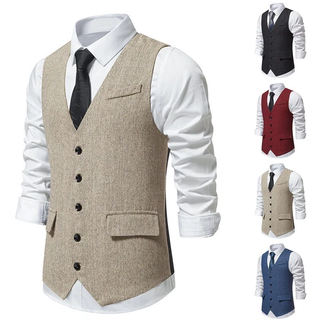 Gilet habillé noir véritable déperlant pour costume de mariage