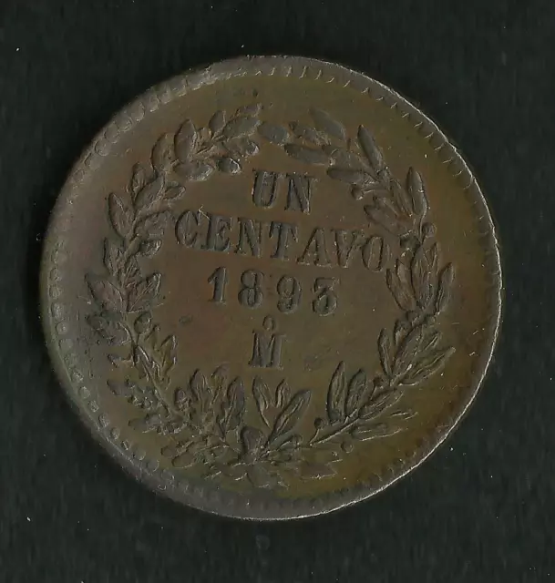 Mexique : Un Centavo 1893 Mo Mexico ; Qualité