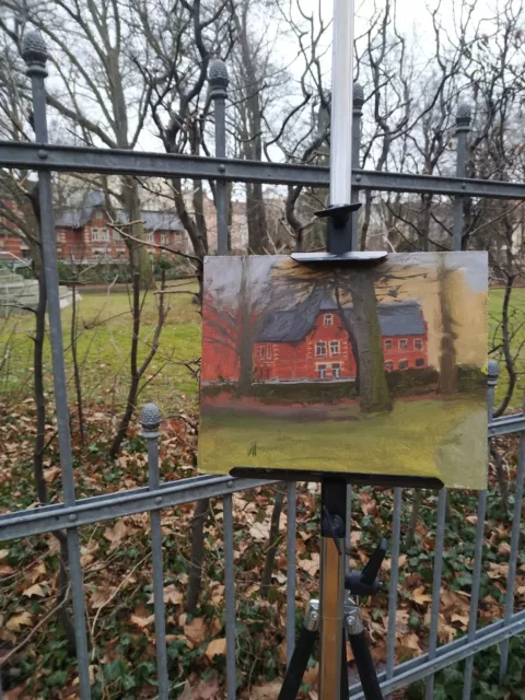 Original Ölgemälde, Impressionistisches Plein Air aus Görlitz, Deutschland