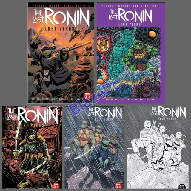 TMNT Last Ronin Lost Years #3 Cover A B C Variant Set or 1:25 1:50 Options NM