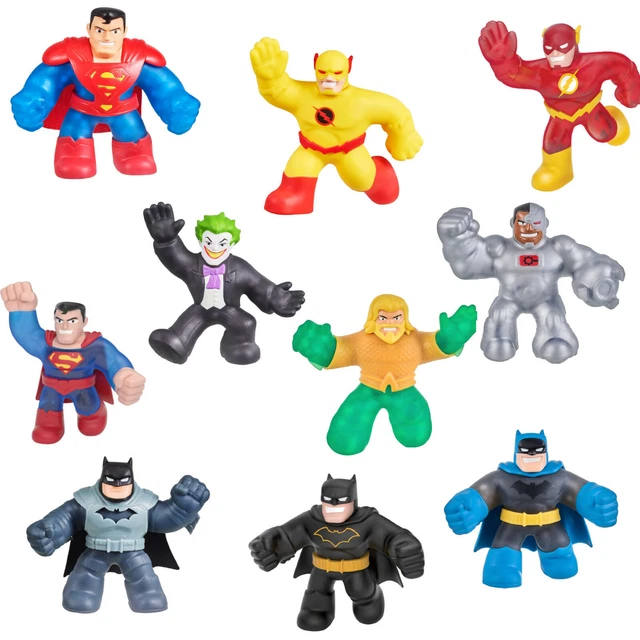 HEROES OF GOO Jit Zu 4.5" DC Figures Stretch Toy Batman Superman Joker