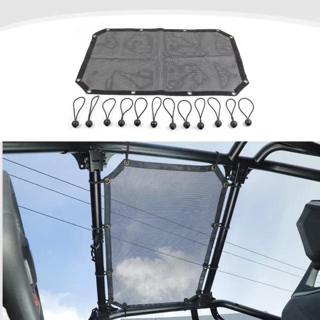 Soft Top Mesh Roof Sun Shade Net Cover for Polaris RZR PRO XP UItimate 21+ Black