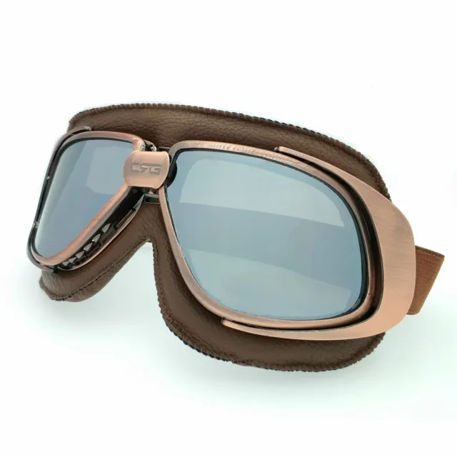 Casco de motocicleta retro vintage gafas de piloto gafas voladoras gafas gafas gafas 2