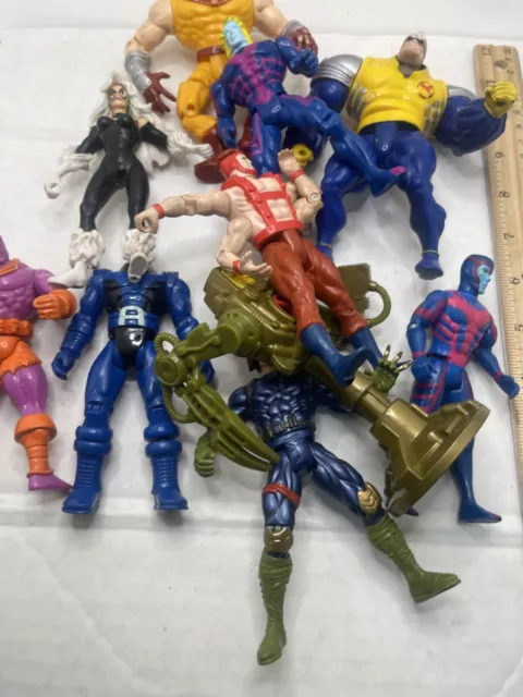 Lot of 10 Vintage 1994 1995 1997 Marvel X-Men Toy Biz Action Figures As Is V1