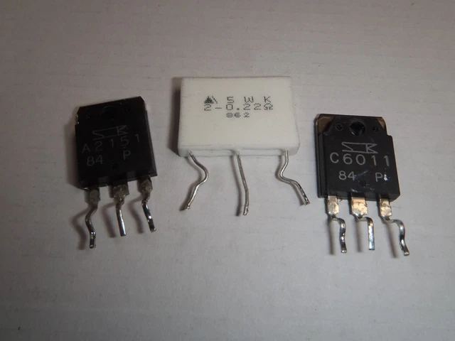 Pair 2SA2151A / 2SC6011A Transistors – A2151A C6011A, SANKEN TO-3P