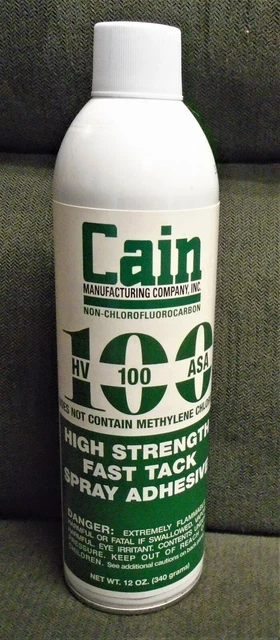 Cain HV100ASA Fast Tack Spray Adhesive 12Oz can - NEW!