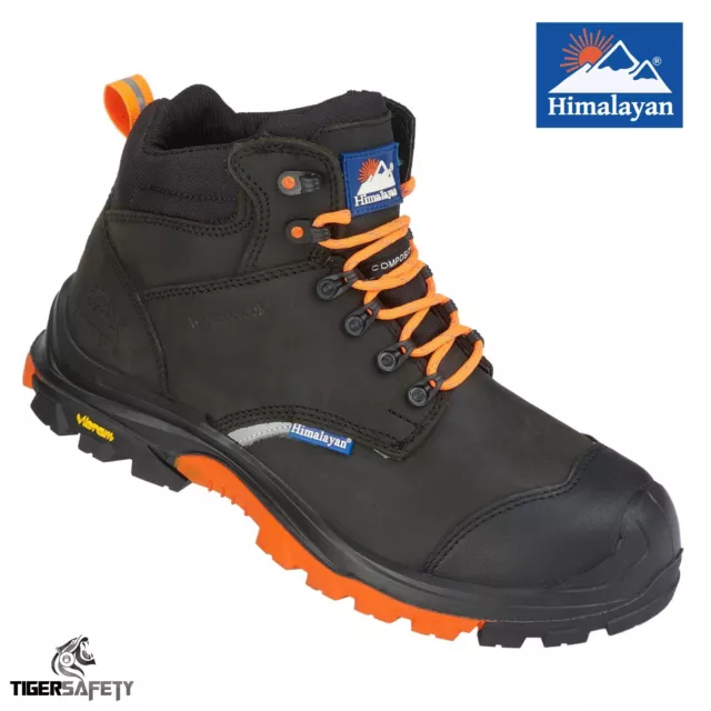 Himalayan 5601 S3 Src Imperméable Noir Vibram Composite Orteil Securite Ppe