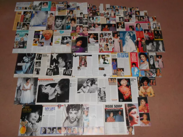 100+ ELIZABETH TAYLOR Magazine Clippings