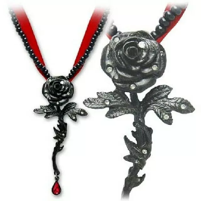 Rose Of Passion Pendant Pewter Alchemy Gothic 3