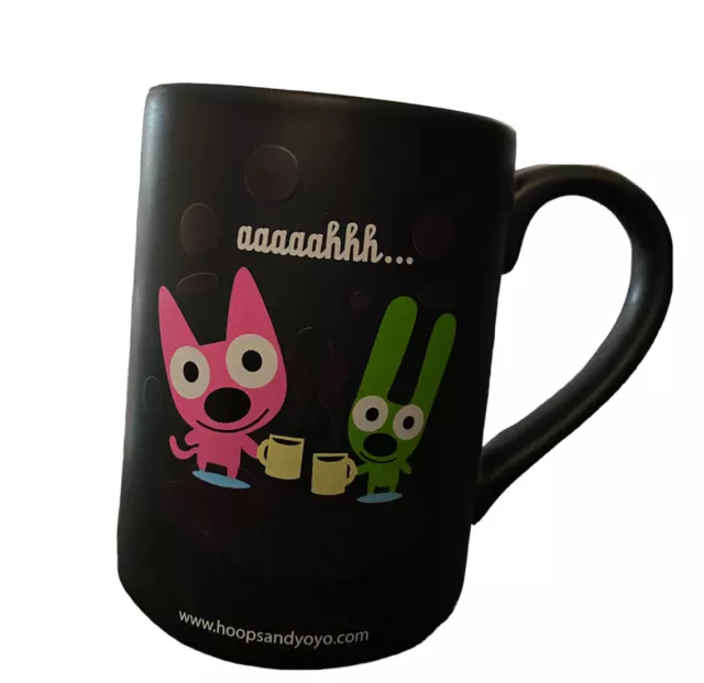 Hoops and Yoyo Coffee Tea Mug Cup from Hallmark “Heat Activated” Black