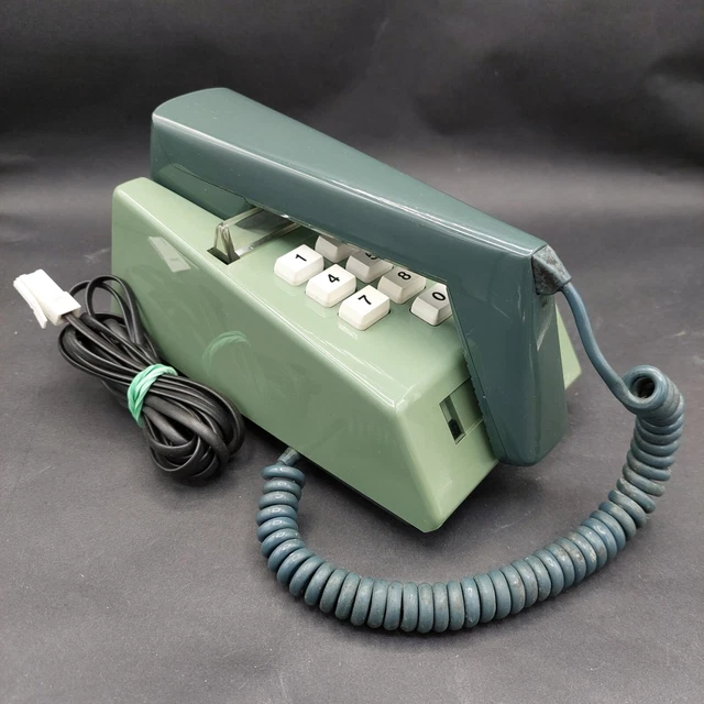 Vintage Retro Iconic Working Post Office Trimphone in Two-Tone Green