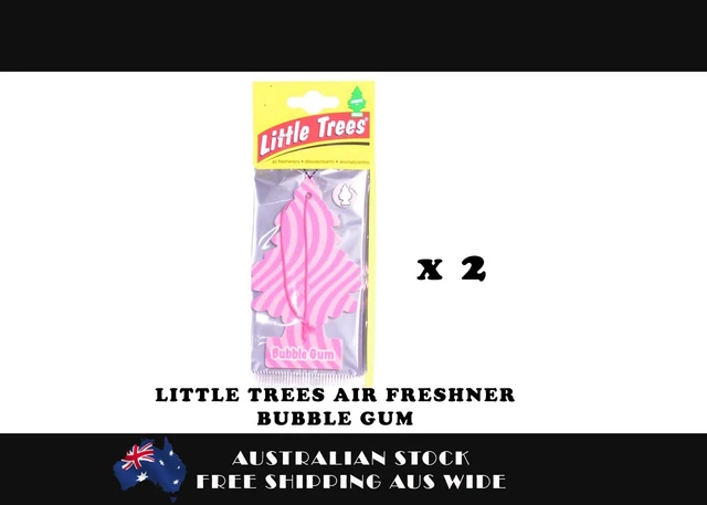 Little Trees Air Freshener Hanging Tree Bubble Gum x 2 Car Truck Taxi Uber Home
