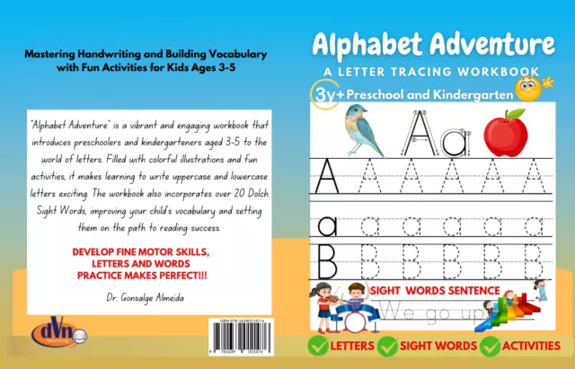 Alphabet Adventure: A Letter Tracing Workbook for Preschool and Kindergarten