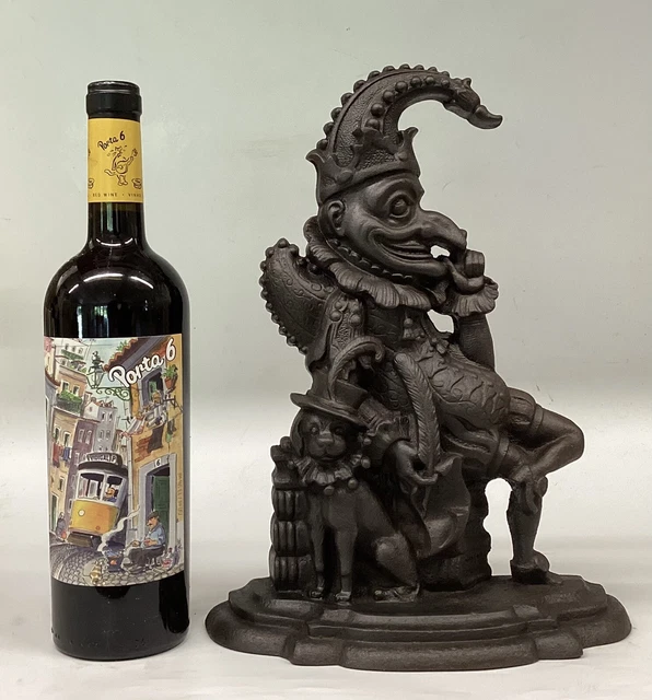 ANTIQUE ARCHIBALD KENRICK Mr Punch Doorstop No. 481 Signed Cast Iron £