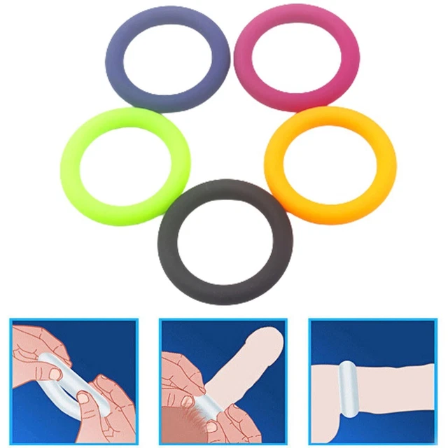 Anello slip toy sessuale anello di chiusura spermatozoo trasparente morbido multicolore