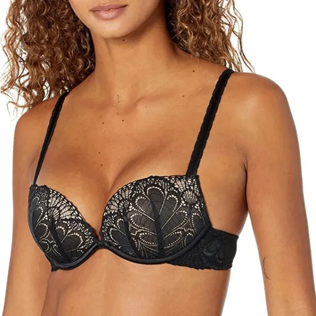 WONDERBRA FULL EFFECT Push Up Beige Lace Bra Underwired Gel Padding +2 Cup  Sizes $22.13 - PicClick