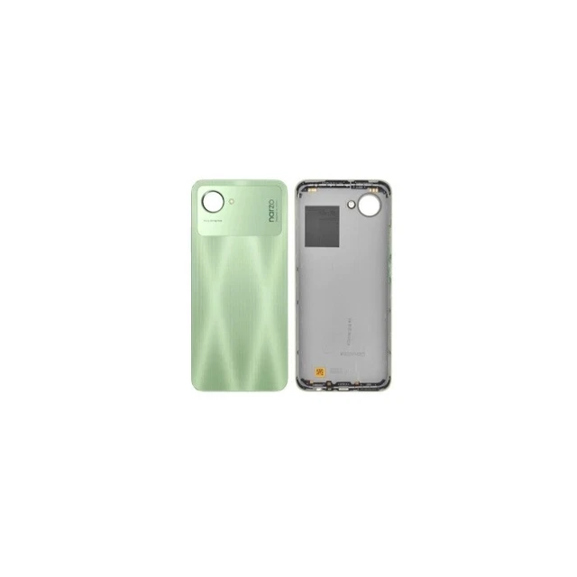 Cache Batterie Et Vitre Arrière Pour Realme C21 - Noir - Neuf