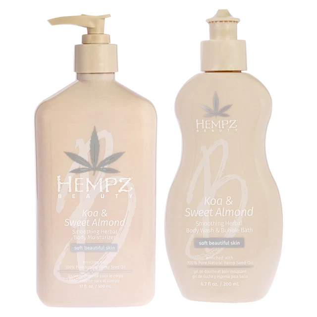 Koa and Sweet Almond Body Moisturizer and Bubble Bath & Body Wash 2 Pc Kit Koa and Sweet Almond Body Moisturizer and Bubble Bath & Body Wash 2 Pc Kit