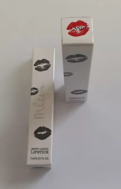 Mlips Lot 2 Rouge à lèvres intensément brillant CANDY 7 ml parfum fraise /EBNK