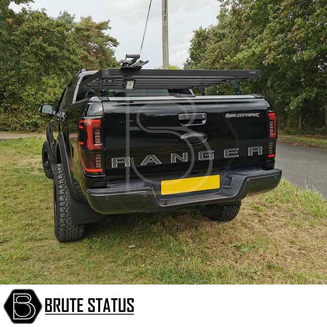 Brute Status Smoked LED Tail Lights For Ford Ranger 2012-2021 (UK Spec)