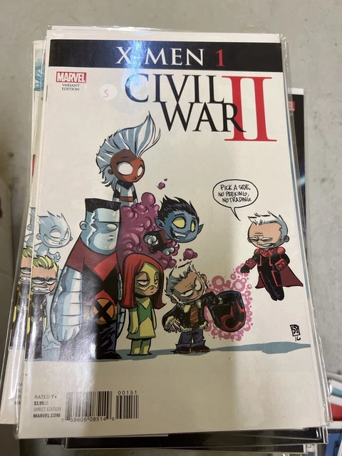 Marvel Civil War 2: X-men #1 Skottie Young Variant Near Mint Bagged & Boarded