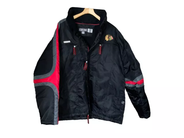Vintage Ccm Chicago Black Hawks Starter Coat/Jacket Made In Korea Size Xxl Vintage Ccm Chicago Black Hawks Starter Coat/Jacket Made In Korea Size Xxl