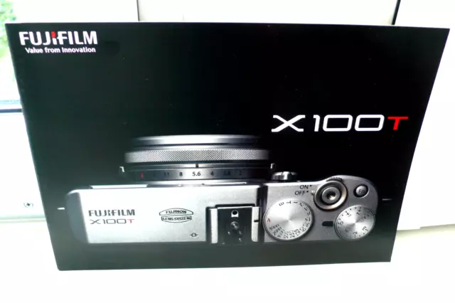 2014 Fujifilm X100 T  Fuji Kamera Prospekt  Katalog Camera Brochure Catalogue !!