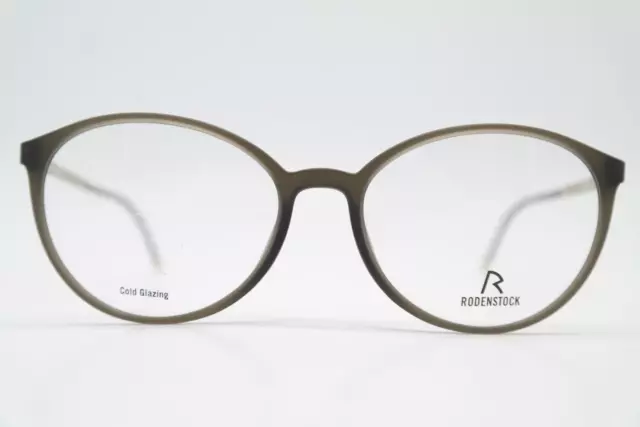 Occhiali Rodenstock R 5292 Grigio Oro Ovale Montatura Occhiali Nuovo