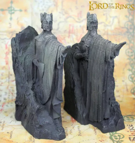 Hobbit The Lord Of the Rings The Gates of Gondor Argonath Pair Bookends Resin