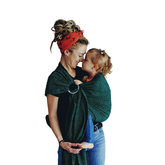 Little Frog Ring Sling - Emerald Cube - taille M (2,1 m)