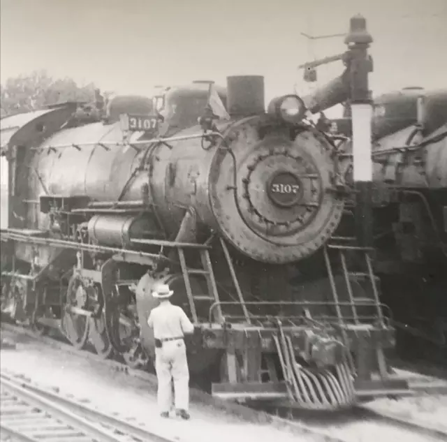 Atchison Topeka & Santa Fe Railway Railroad ATSF #3107 2-8-2 Locomotive Photo