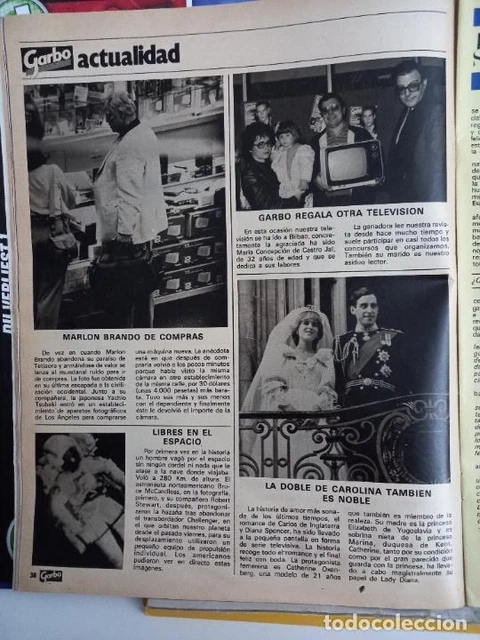clipping G 1609 catherine oxenberg is lady di diana of wales marlon brando