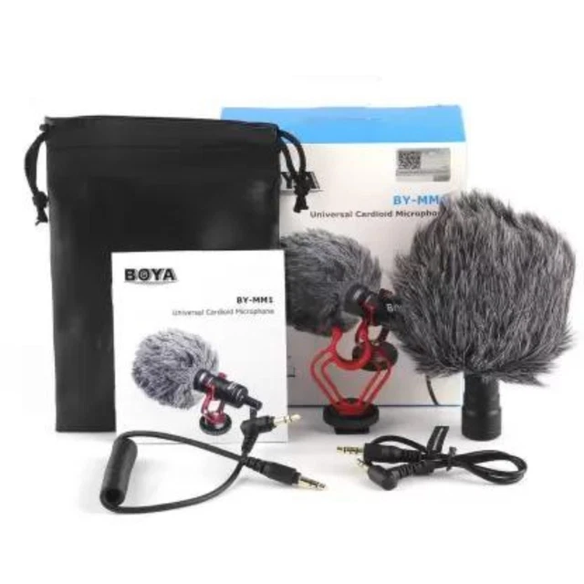 BOYA BY-MM1 Shotgun Microphone MIC for DSLR Camera Smartphone Camcorder Youtube.